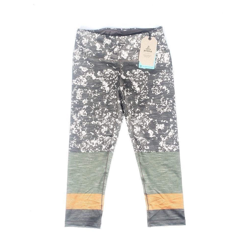 NWT Prana Pants New Pillar Printed Capri Leggings XS